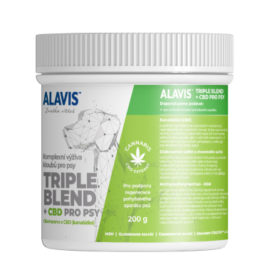ALAVIS Triple Blend + CBD pro psy 200g