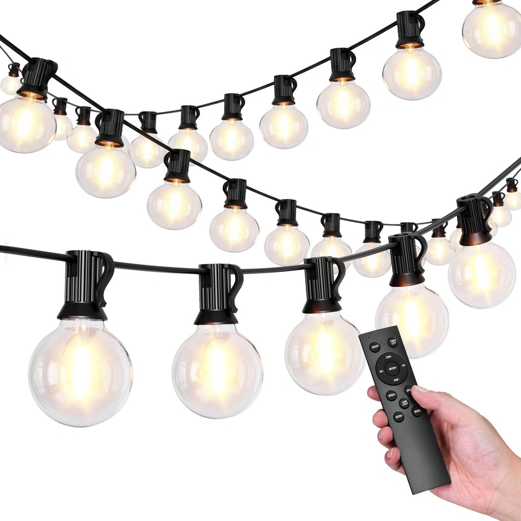 Zahradní světelný řetěz girlanda 25x LED 15m 9 režimů zahradní světla 9W