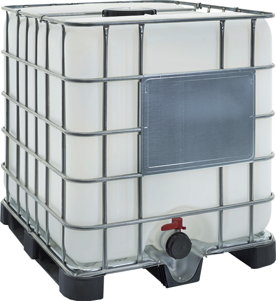IBC kontejner 1000l - široká výpusť Paleta: Plast výpusť 80mm, užitková
