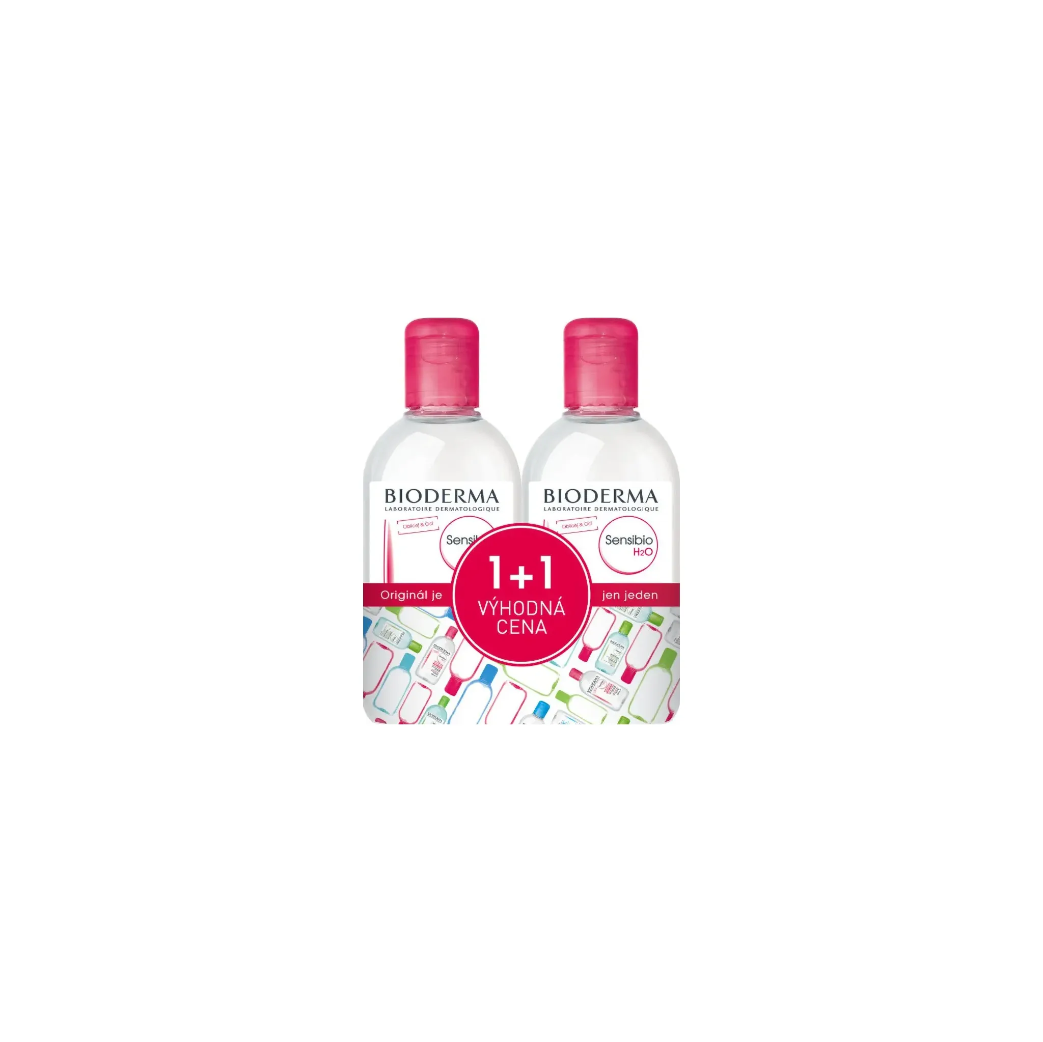 Fotografie 1 - Micelární voda Bioderma Sensibio H2O micelární voda 2x 500 ml