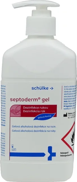 Schülke Septoderm Gel dezinfekce na ruce s dávkovačem 500 ml