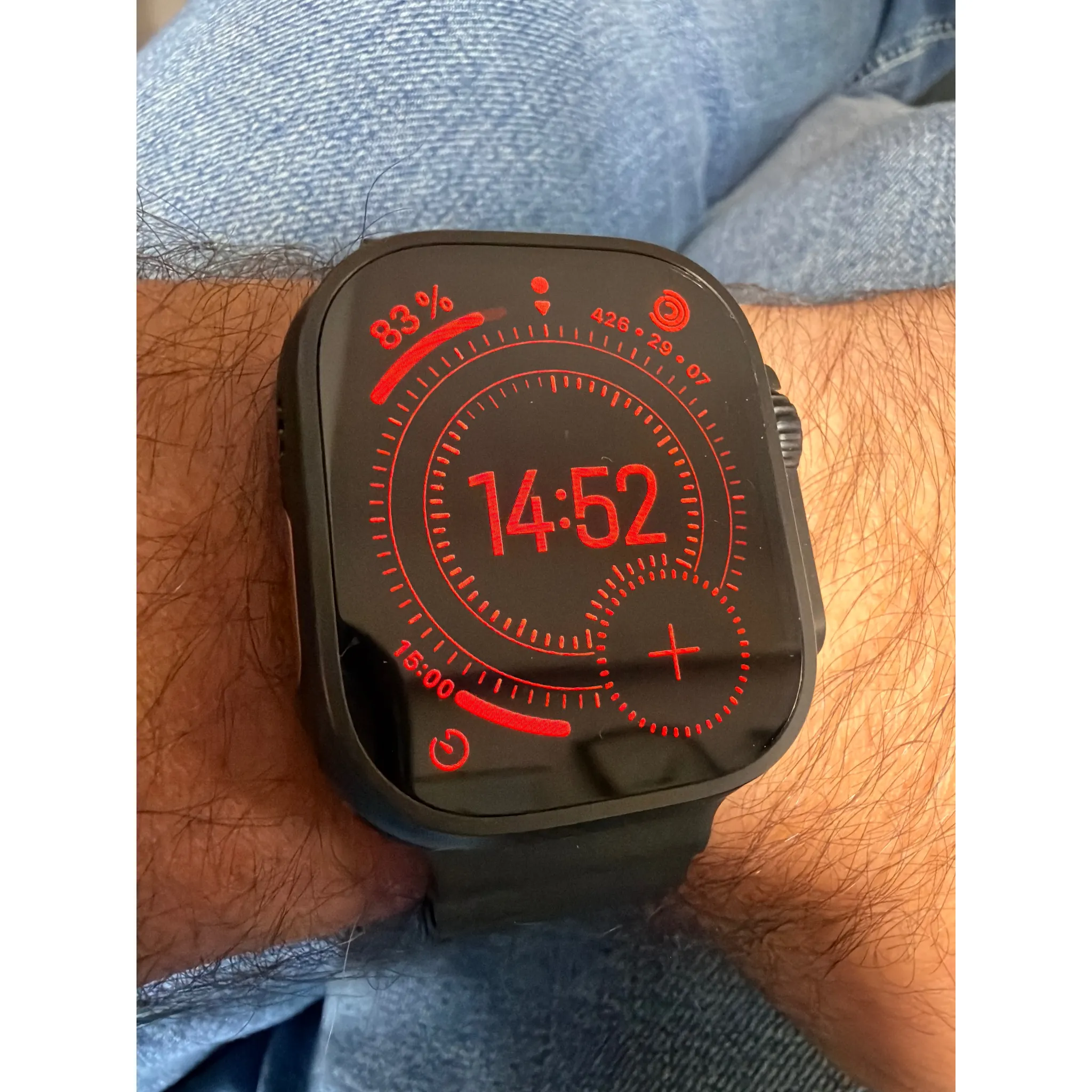 Fotografie 3 - Chytré hodinky Apple Watch Ultra 3 49 mm černý titan s černým alpským tahem L
