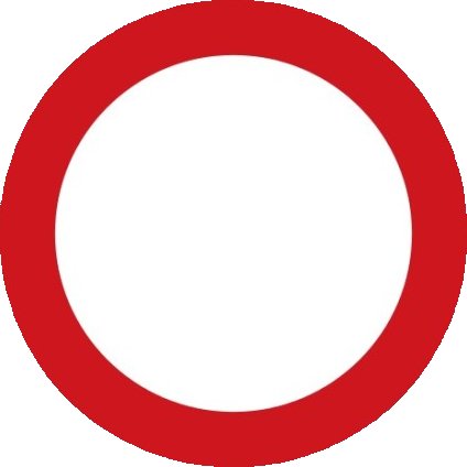 Dopravní značka B1 - Zákaz vjezdu všech vozidel (v obou směrech)