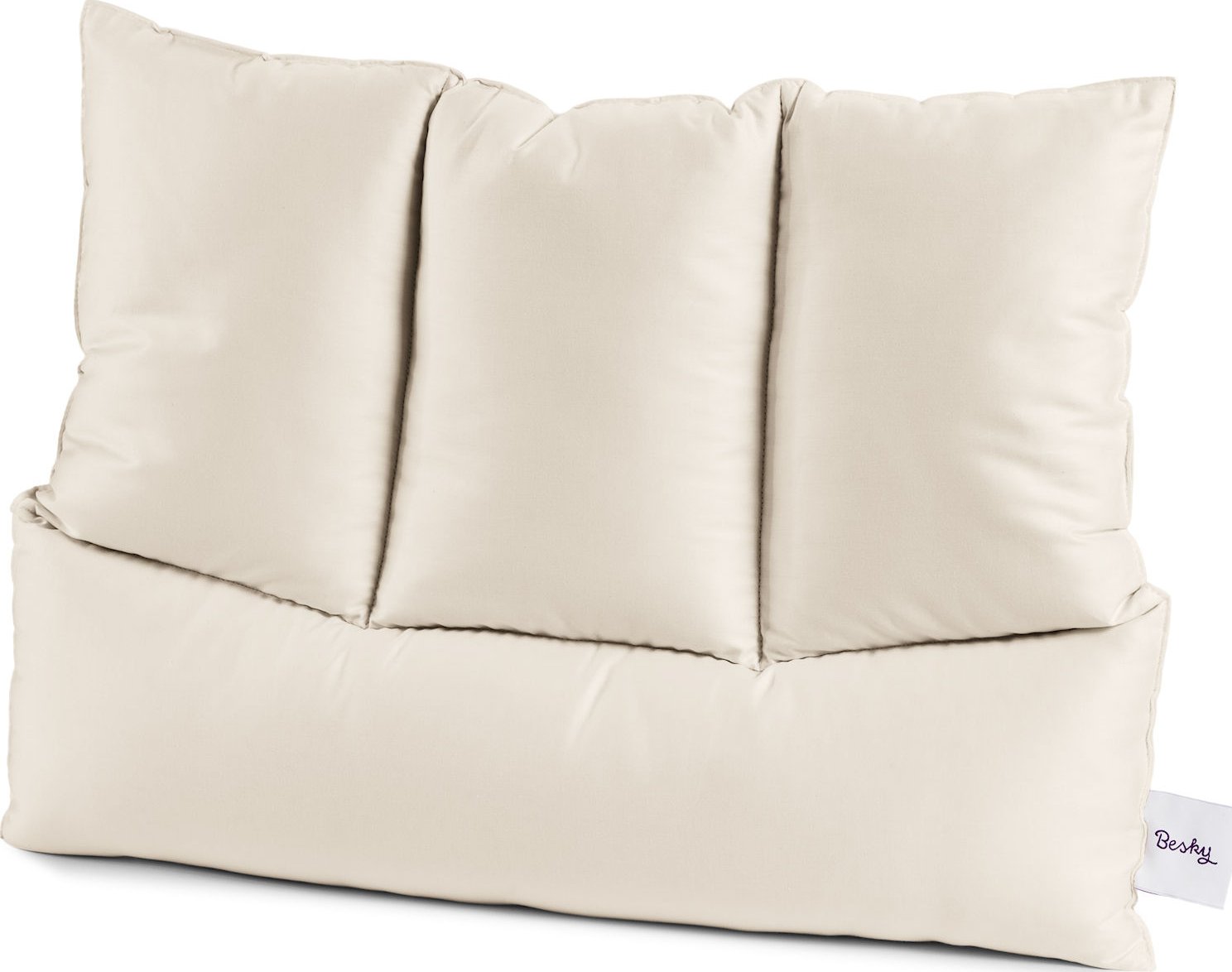 Zdravotní vlněný polštář Besky Premium Varianta: set Premium: zdravotní polštář 60×45 cm + chránič ze 100% biobavlny 60×45 cm + povlečení ze 100% biobavlny 60×45 cm