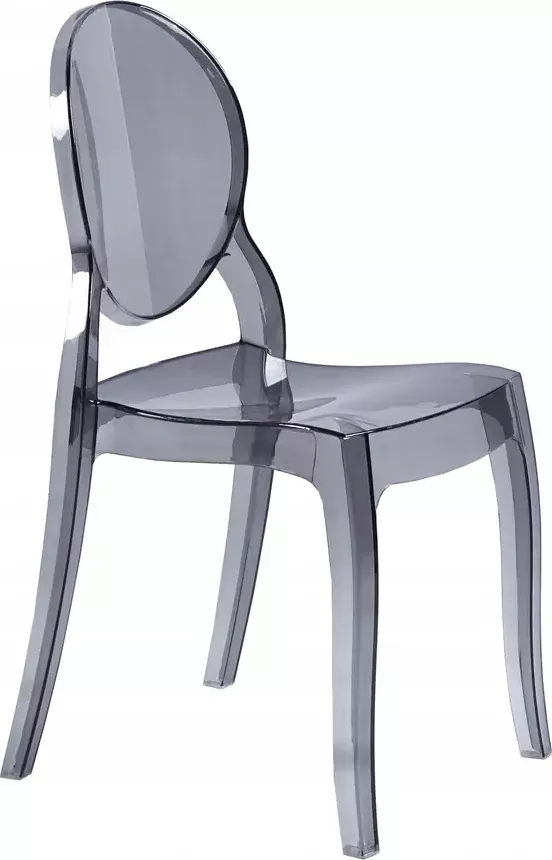 Rozměry židle: Šířka sedáku: 34 cm Hloubka sedáku: 39 cm Výška opěradla: 44 cm Šířka opěradla: 31 cmCharakteristiky židle: Vyrobeno z pevného plastového materiálu - polyethylentereftalát (PET) Černá barva Nosnost: 120 kg Odolné vůči vlhkosti a UV