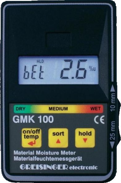 Vlhkoměr GMK 100 - Kapacitní měřič vlhkosti dřeva a stavebních m