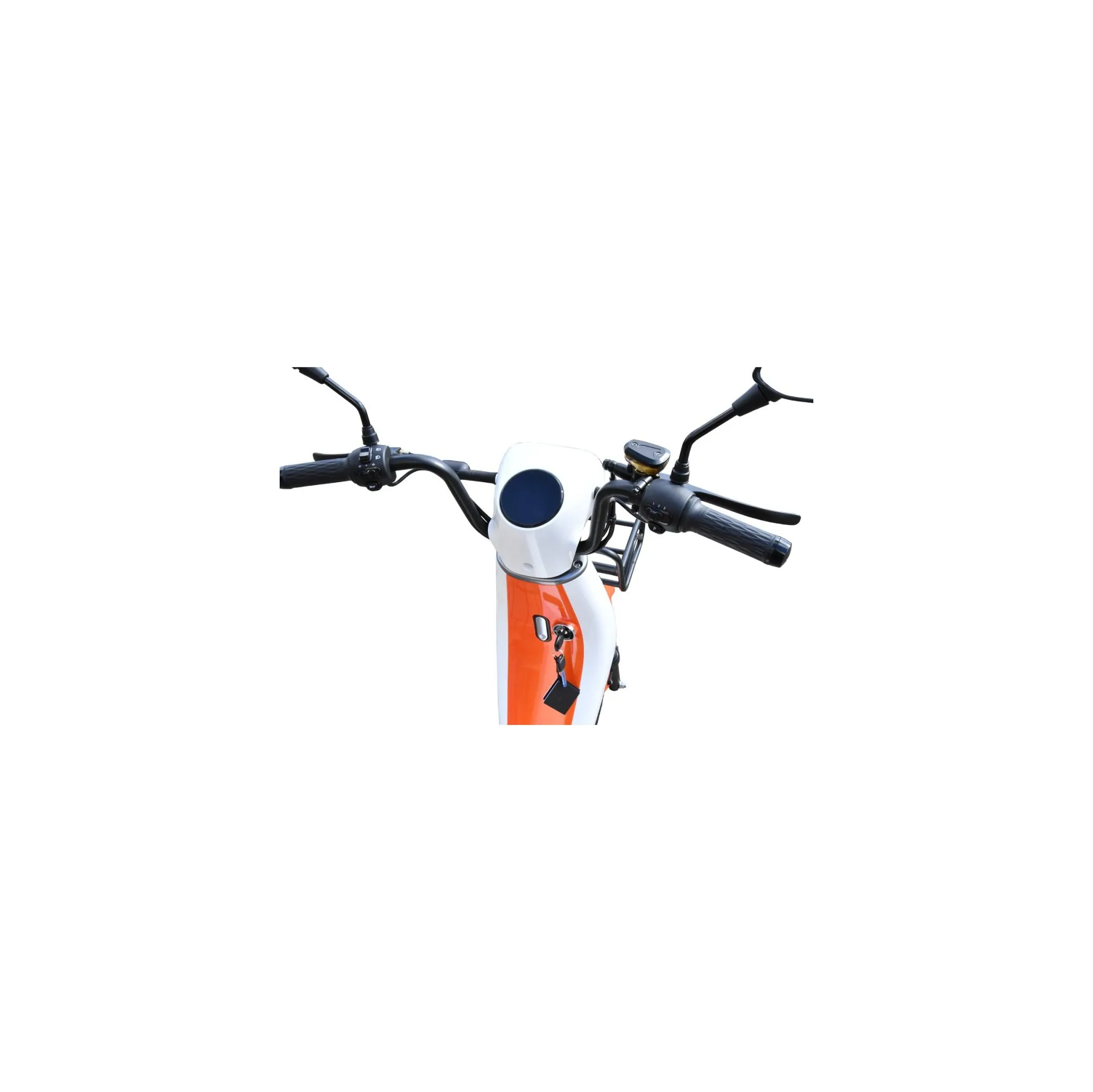 Fotografie 2 - Elektrický skútr Racceway E-Babeta II bez ŘP bílý/oranžový