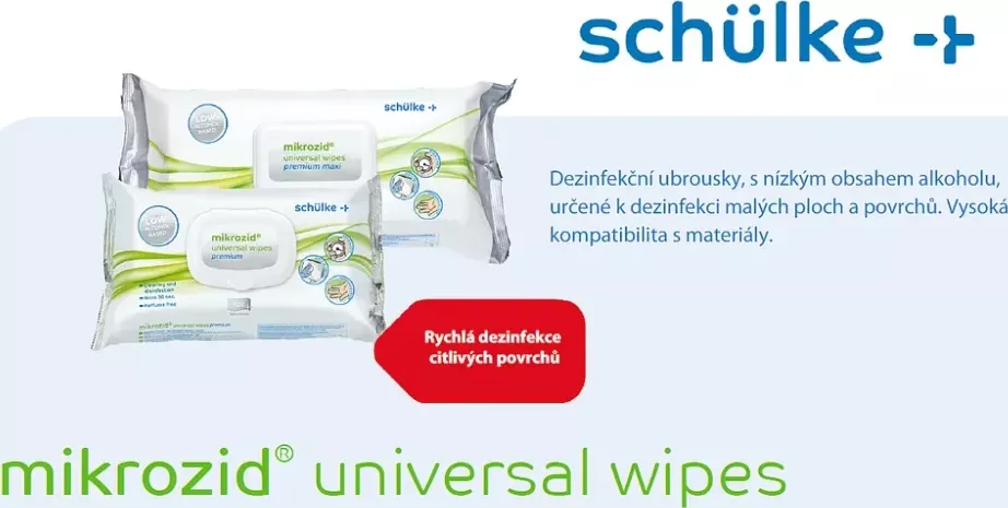 Schülke mikrozid universal wipes premium - 100 ks