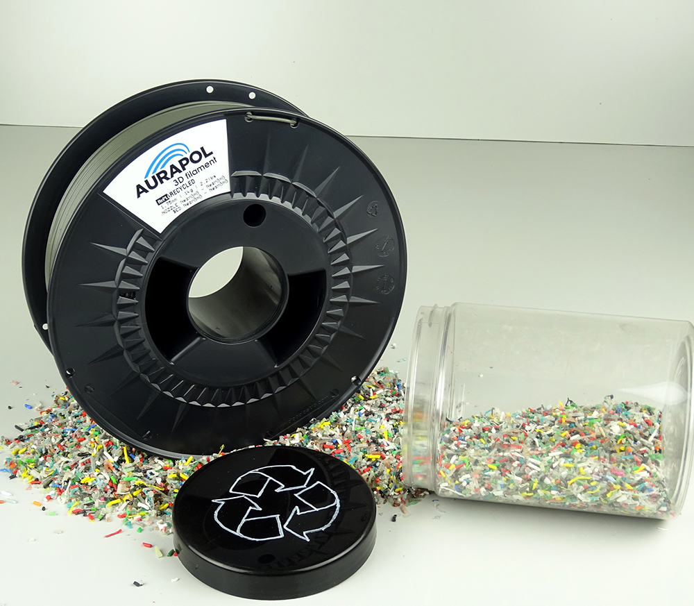 AURAPOL PLA 3D Recycled Filament 1 kg 1,75 mm