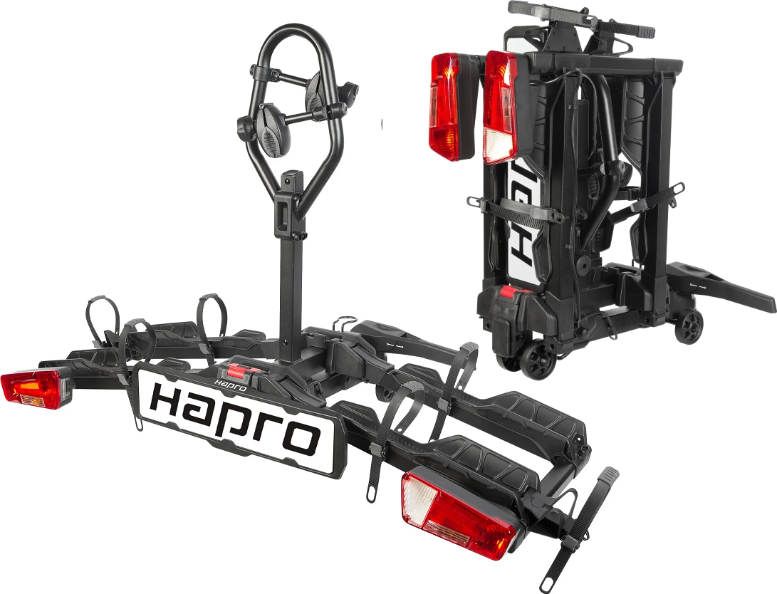 Nosič 2 kol Hapro Atlas Premium X-Fold II 3.0 (skládací nosič pro 2 kola nebo elektrokola, max. rozvor kol 130 cm)