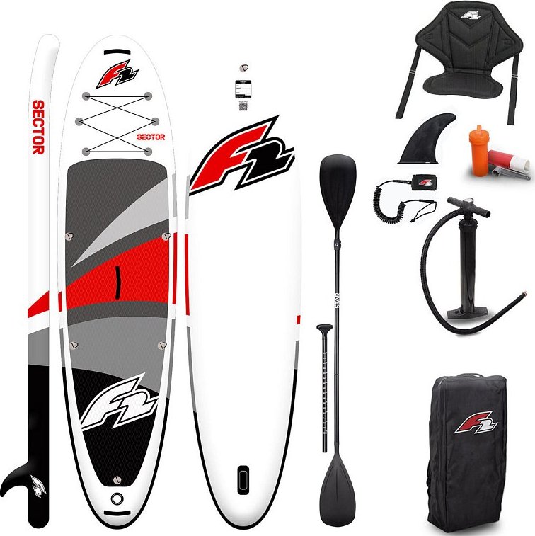 Paddleboard F2 SECTOR 12'2 COMBO RED/ORANGE - nafukovací - varianta: základní sada