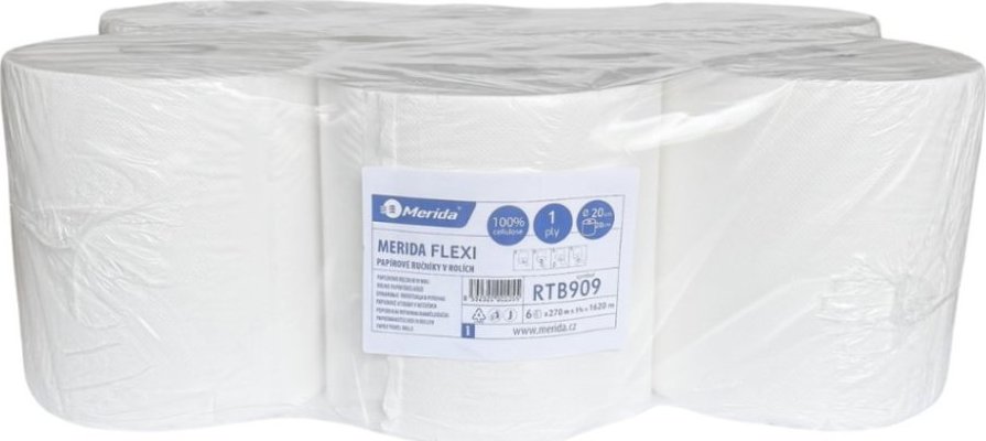 Papírové ručníky TOP FLEXI MAXI, jednovrstvé, 270 m