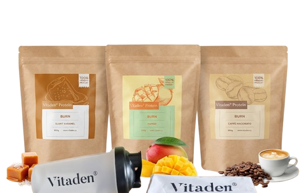 Vitaden | Protein Burn | Balíček 3 v 1 | 900 g | Příchuť: Caffè Macchiato