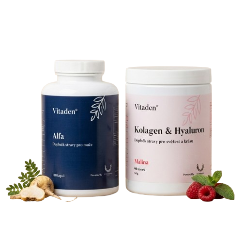 Vitaden | Beauty Kolagen + Alfa pro muže | Kombinované balení | 666 g + 195 g