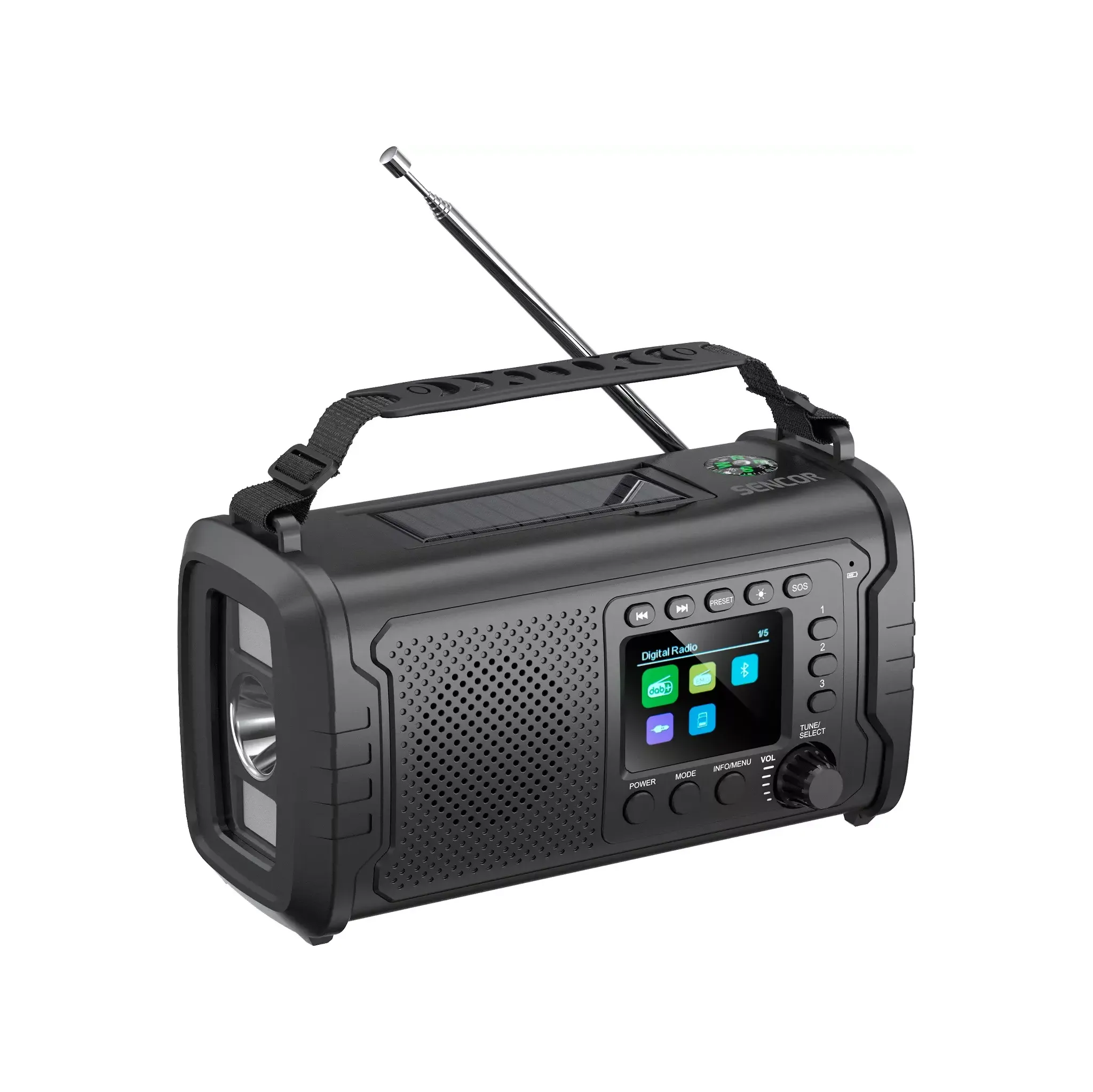 Fotografie 1 - Radiopřijímač Sencor SRD 1090SCLD B