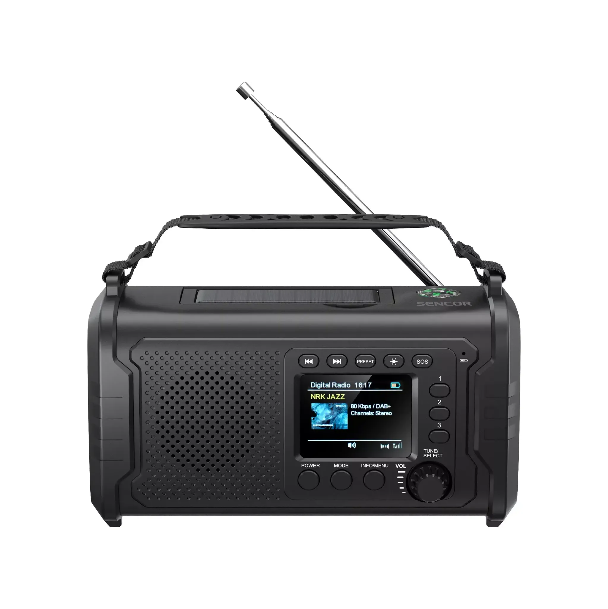 Fotografie 2 - Radiopřijímač Sencor SRD 1090SCLD B