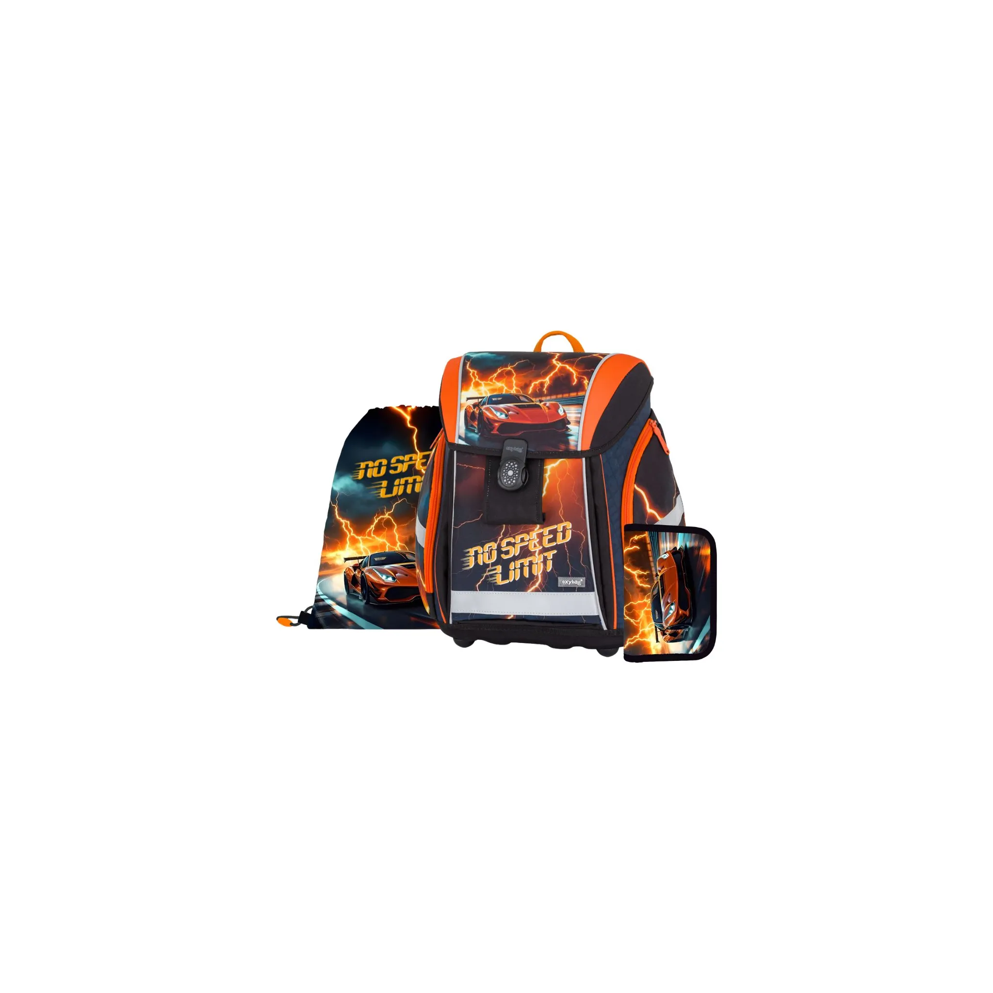 Fotografie 1 - Set školních potřeb Oxybag Premium Light 3dílný set Auto 2 0-22726
