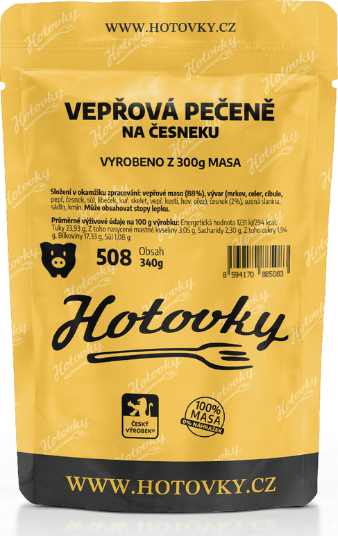 Vepřové na česneku (1 porce)