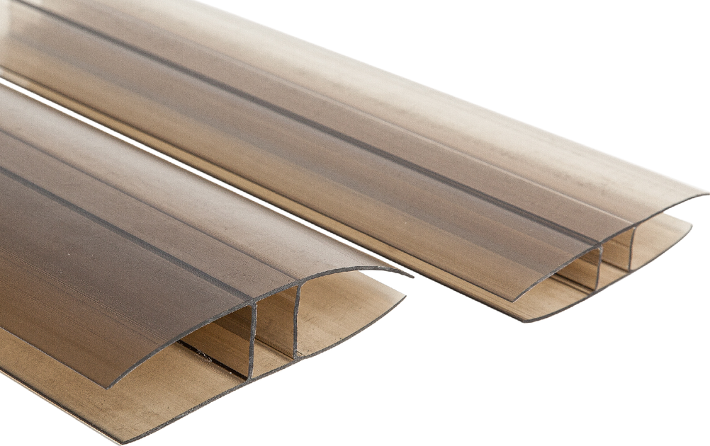 Spojovací PC H profil 6m 10mm bronz Velikost: 2m