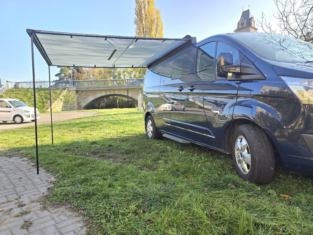 SAL HL2525 markýza na auto hliníková konstrukce 2,5 x 2,5 m