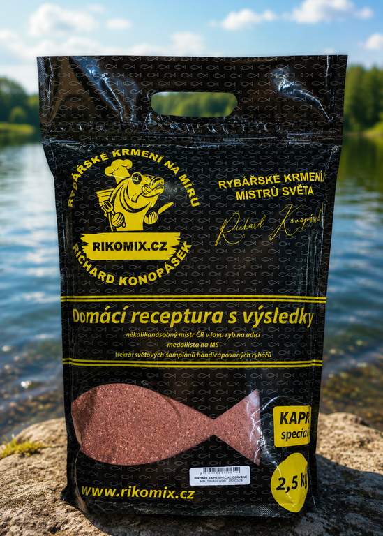 Kaprová směs Richarda Konopáska RIKOMIX KAPR ČERVENÝ 2,5KG