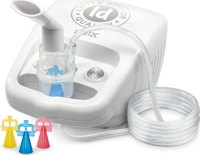 Little Doctor Kompresorový nebulizér LD-212C - inhalátor Barva: dětská žlutá