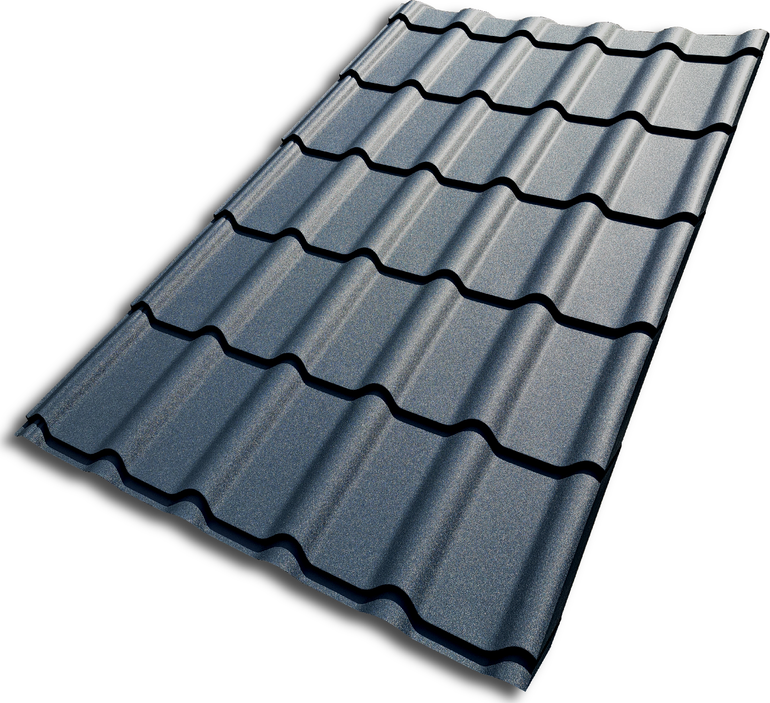 Blachotrapez Diament Eco Plus 350 Pladur Wrinkle MAT 1200 x 1900 x 0,5 mm RAL 7016 antracitová šedá | cena za m²