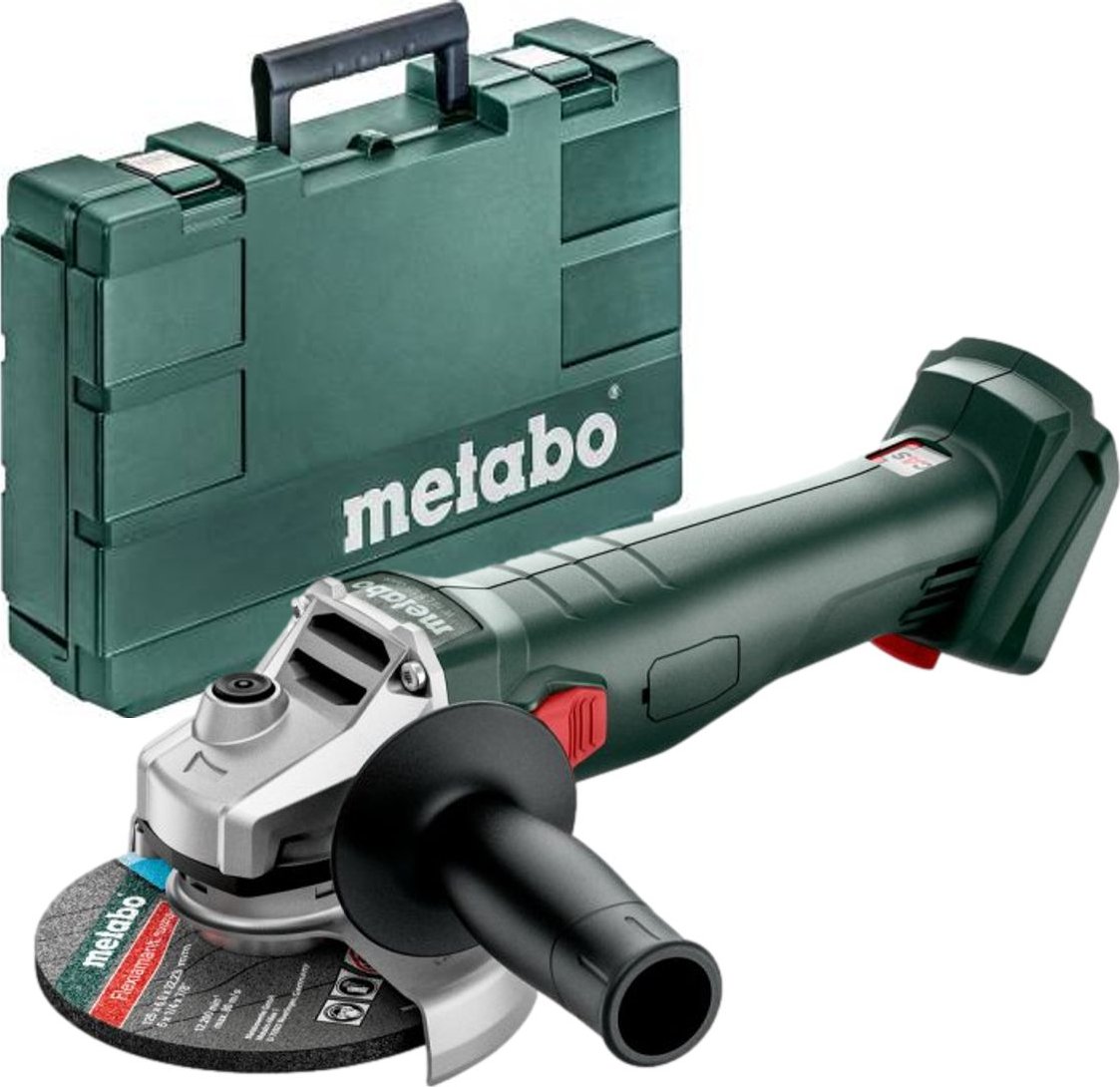 Aku úhlová bruska Metabo W 18 L 9-125, 18V, kufr
