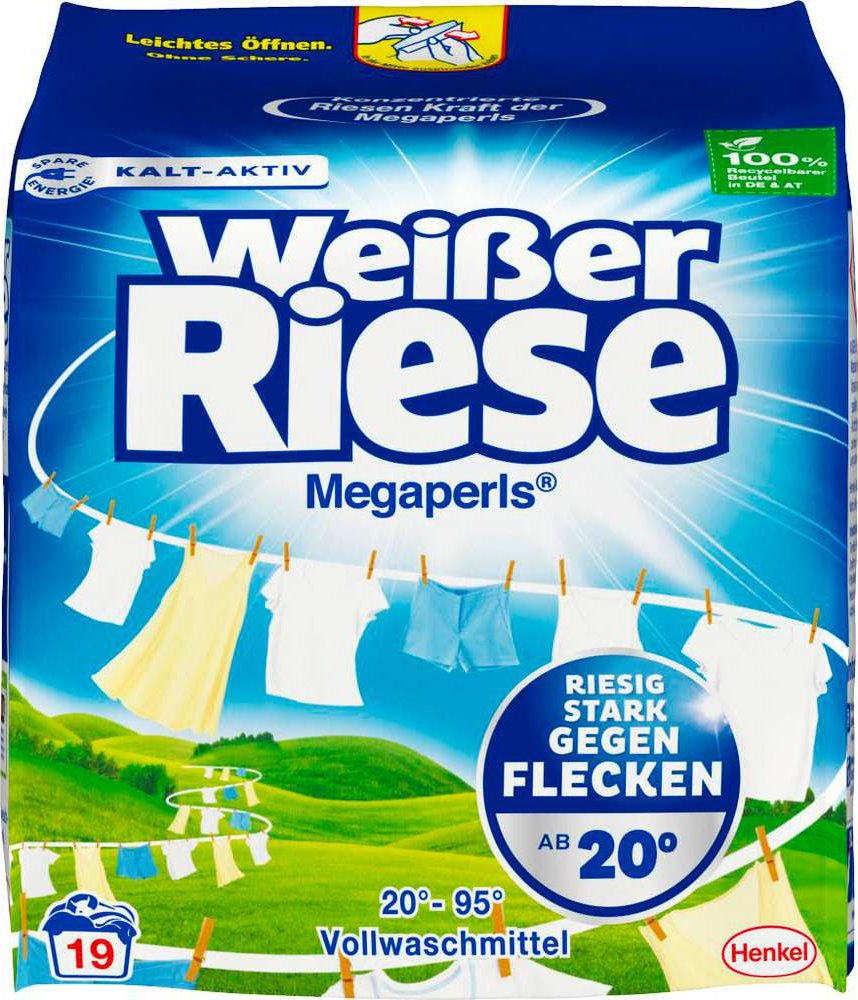 Weisser Riese Megaperls prášek 19 Pracích dávek