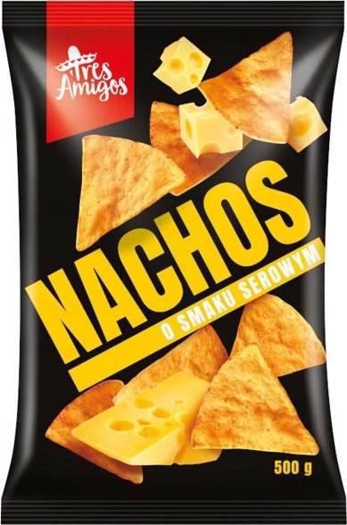 Nachos lupínky Sýrové, Tortilla chips Cheese 500g