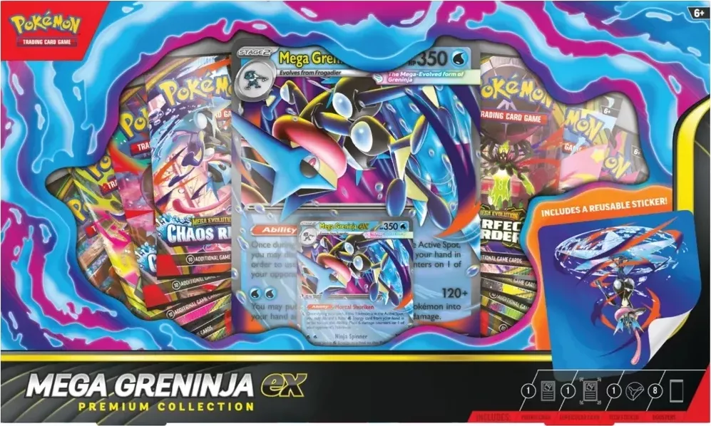 Pokémon Company Pokémon TCG: Mega Greninja ex Premium Collection