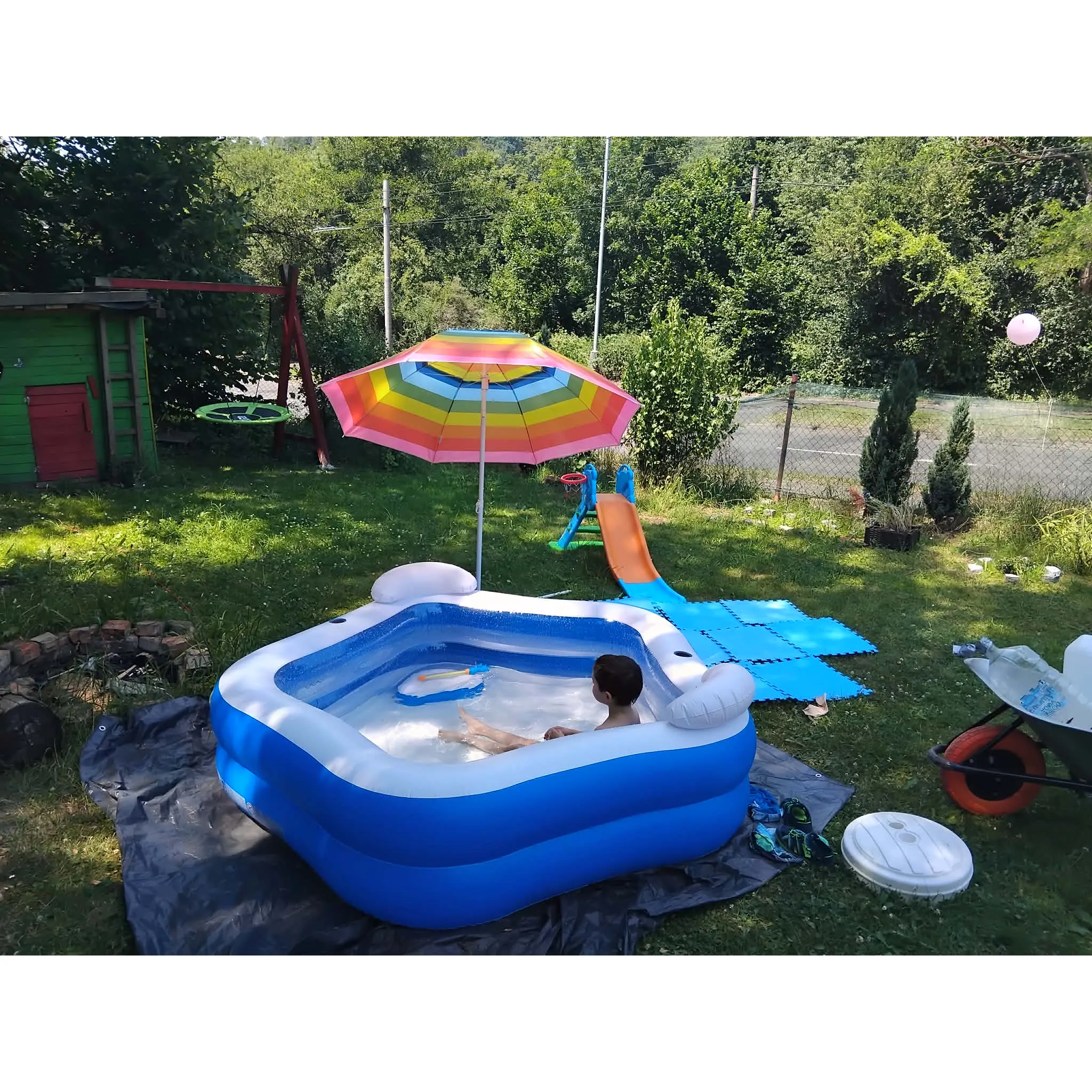 Fotografie 11 - Dětský bazének Bestway Family Fun 54153 213 x 207 x 69 cm