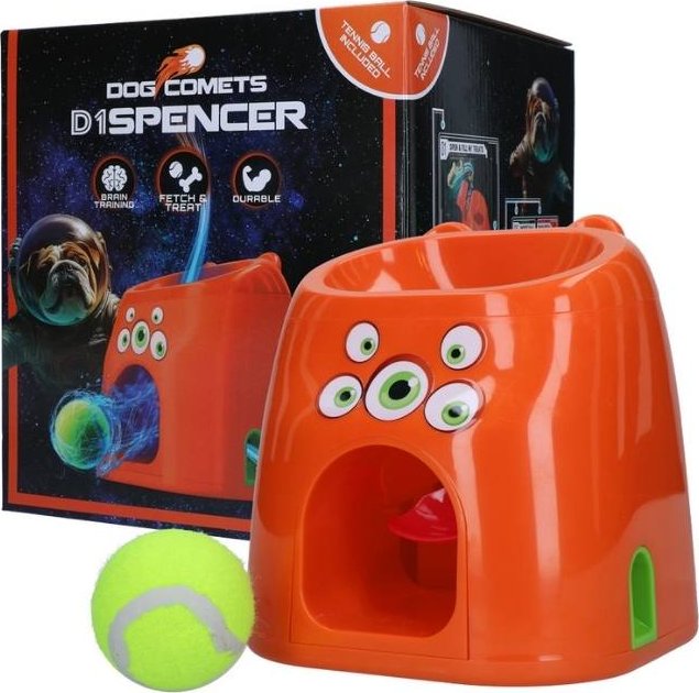 Hračka DOG COMETS interaktivní - D1spencer Fetch and Treat vrhač míčků odměnou