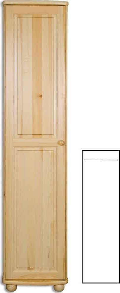 Šatní skříň Country 01 z masivu borovice - 45/190/60cm (š/v/h)