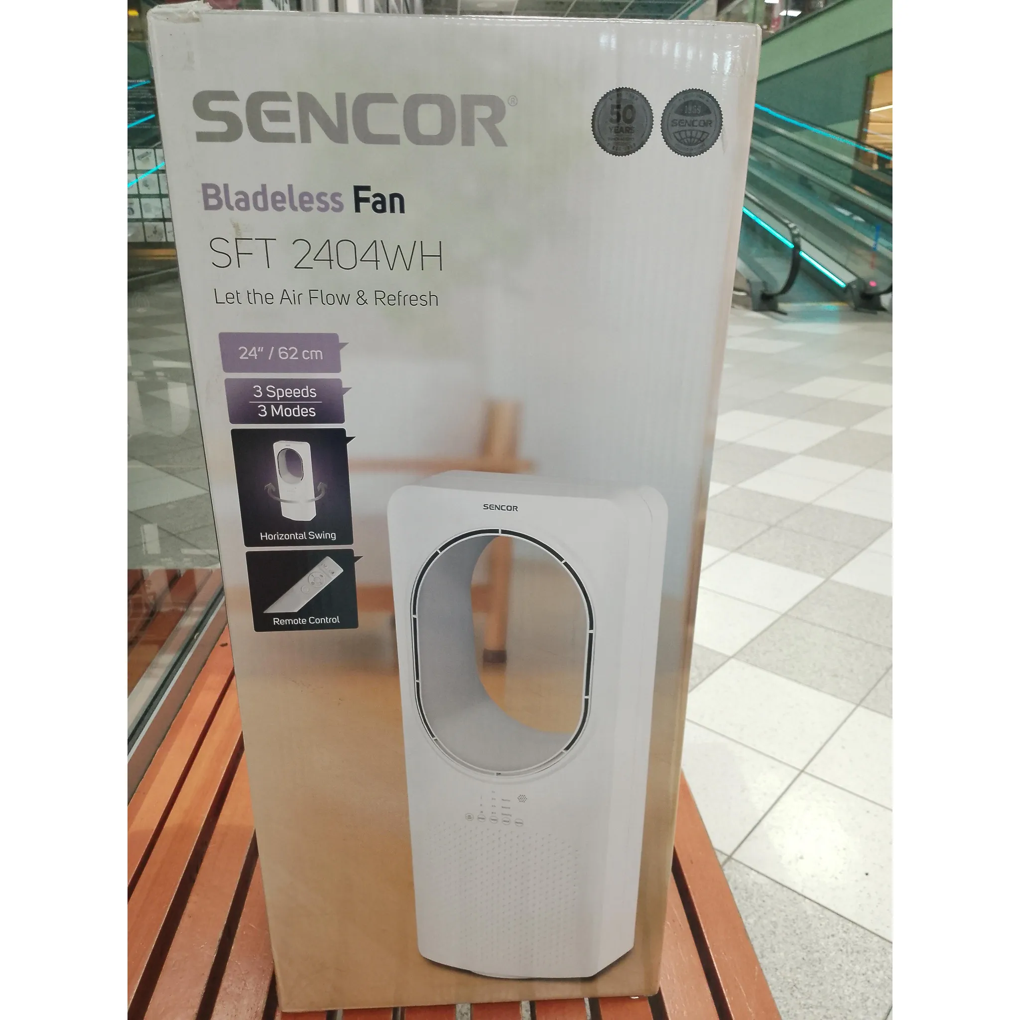 Fotografie 5 - Domácí ventilátor Sencor SFT 2404WH