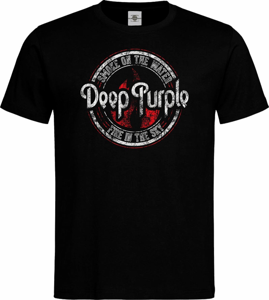 Tričko Deep Purple | Smoke on the Water Druh: Pánské, Barva: Černá, Velikost: L