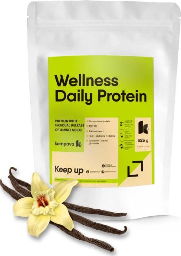 Kompava Wellness Daily Protein, vanilka, 525g
