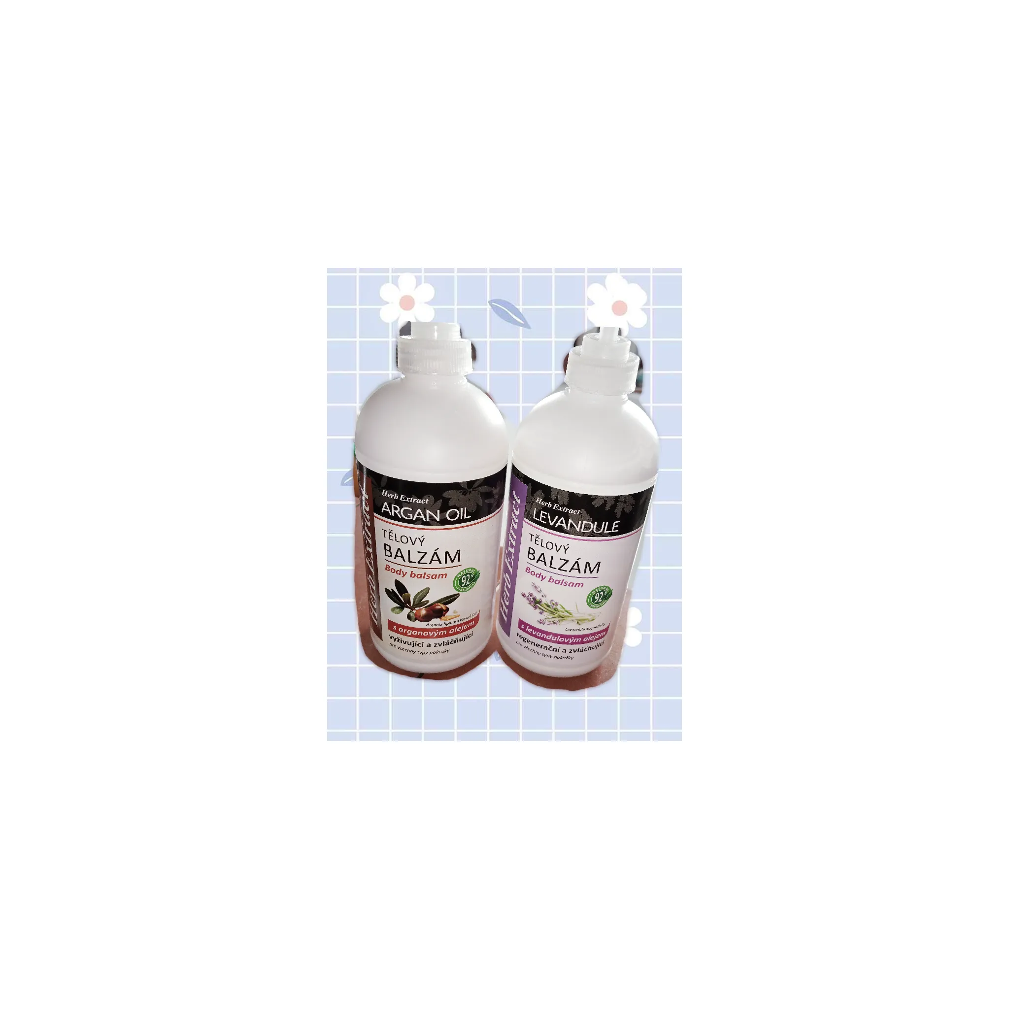 Fotografie 2 - Tělový balzám Vivaco Herb Extract tělový balzám s arganovým olejem 500 ml