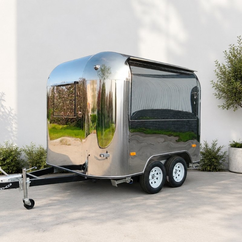 Food truck Airstream SS300 doutník 4 kola (4 kola nerez Airstream)