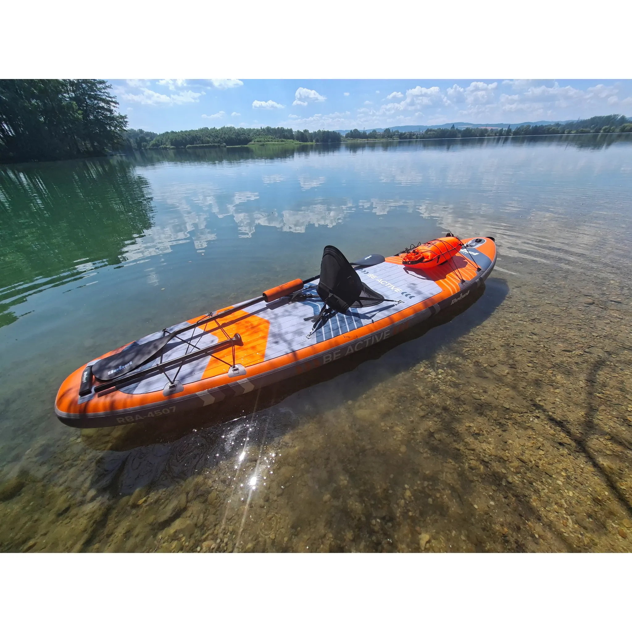 Fotografie 11 - Paddleboard Rebel Active RBA-4507 oranžový