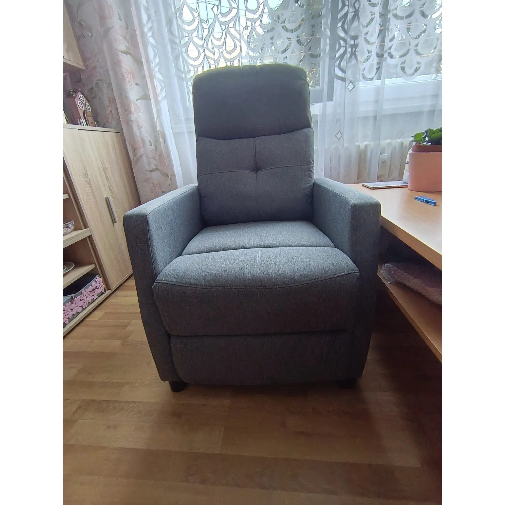 Fotografie 13 - Křeslo Modo Relaxační polohovací křeslo šedé