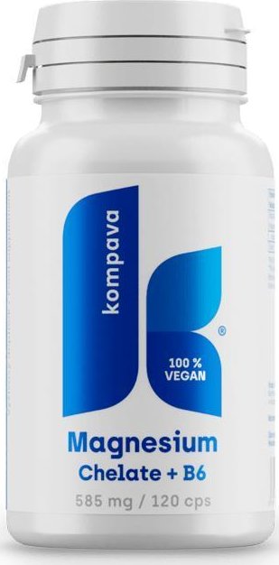 Kompava s.r.o. Magnézium chelát + B6 120kps