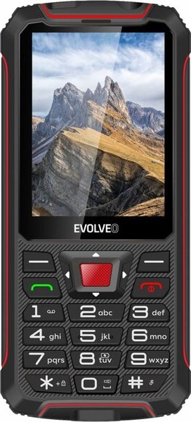 EVOLVEO StrongPhone W4 DualSIM černo-červená