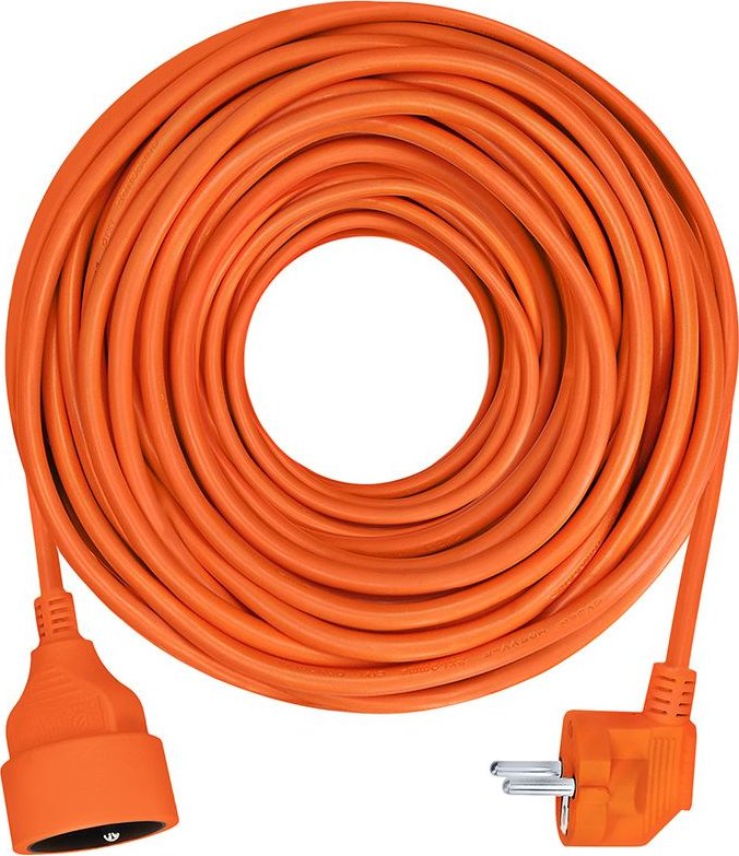 Solight prodlužovací přívod - spojka, 1 zásuvka, 10m, 3 x 1mm2, oranžová