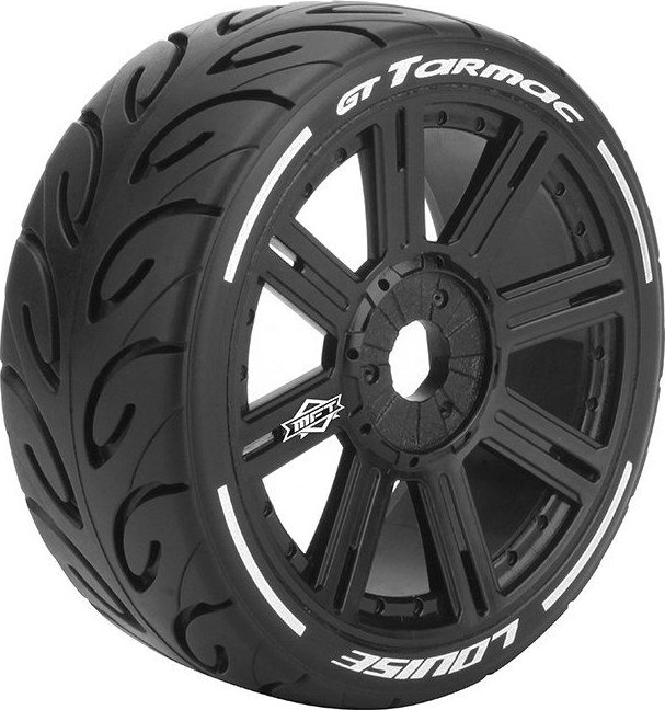 Louise RC | GT-TARMAC SOFT 1/8 17mm hex Spoke Black Rims, 2 ks L-T3285SB