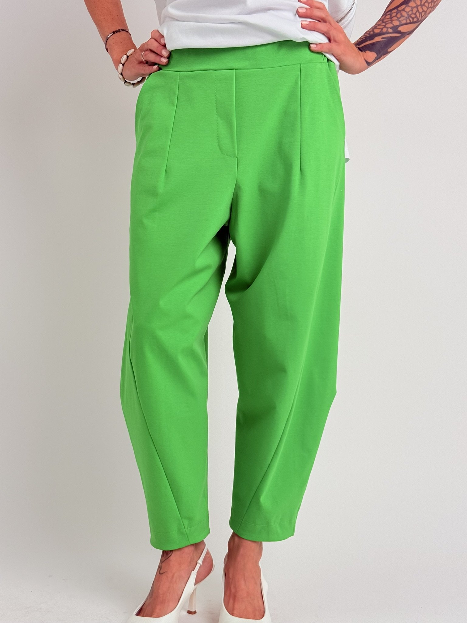 DOLCE VITA Zelené kalhoty TOSCANA Zelená, UNI S-XL