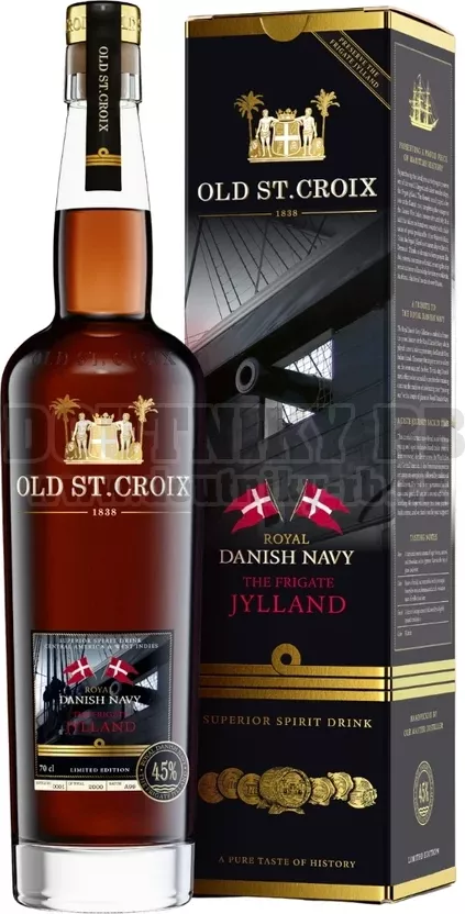 Old St. Croix - A.H. Riise Royal Danish Navy The Frigate Jylland 45% 0,7L