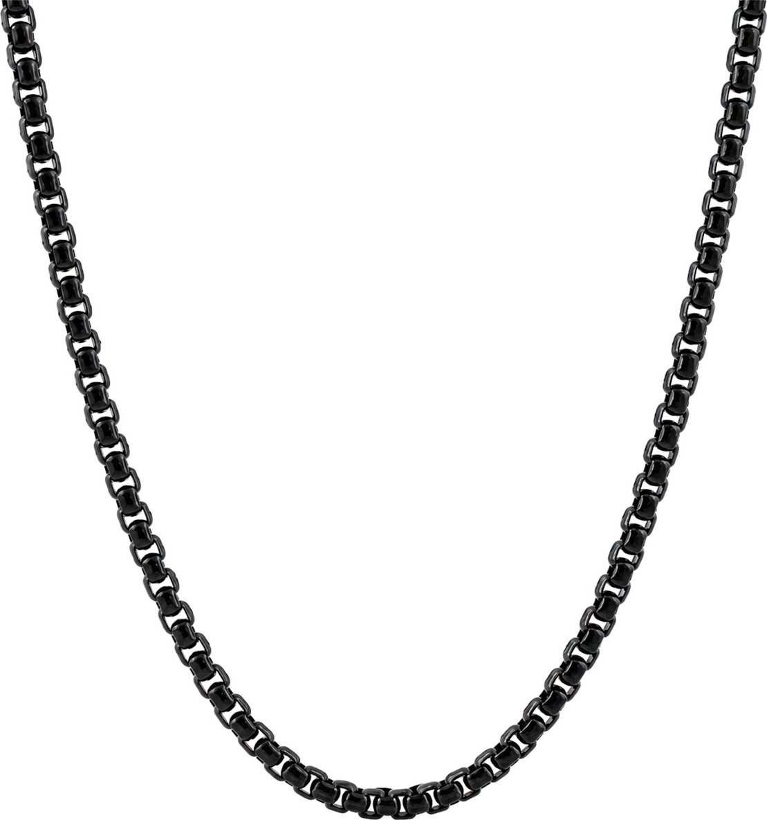 biju Řetízek z chirurgické oceli ČERNÝ, délka 60 cm / 2 mm 3001934