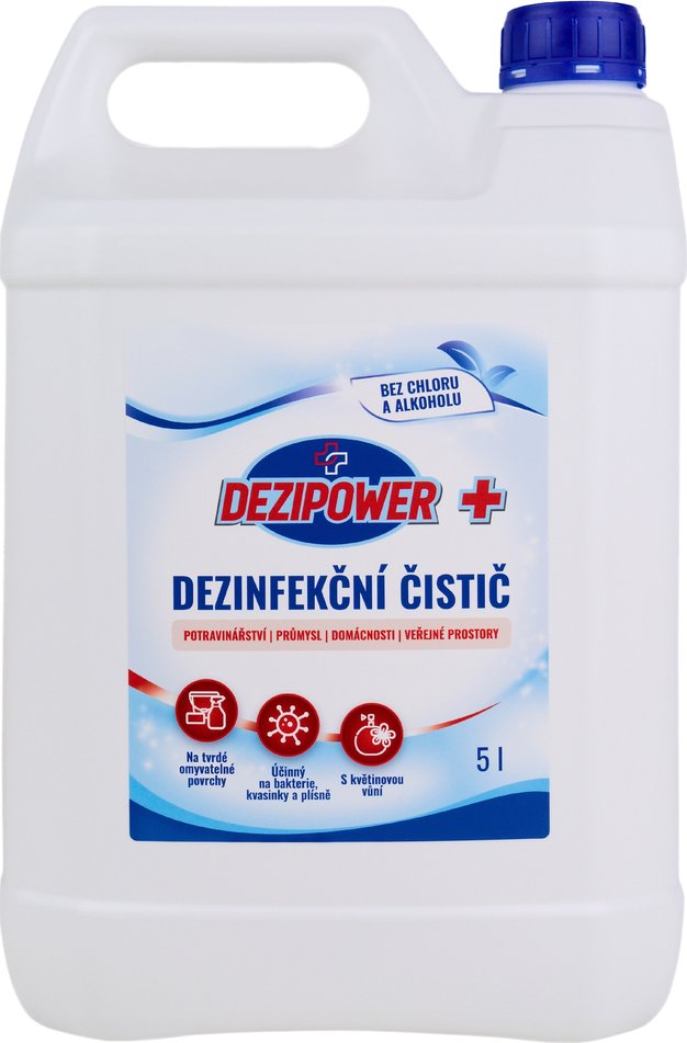 Dezinfekční čistič Dezipower Plus, s květinovou vůní, 5 l