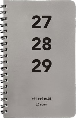 Diář tříletý - měsíční - 2027 - 2029 - 32881